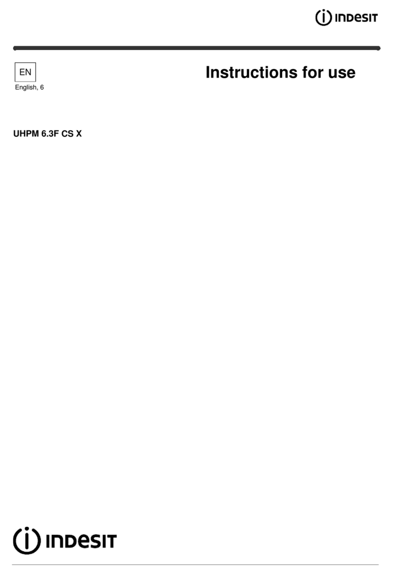 Indesit UHPM 6.3F CS X Instructions for use