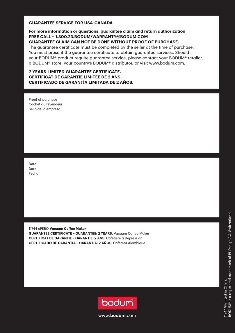 Bodum 11744 ePEBO User manual