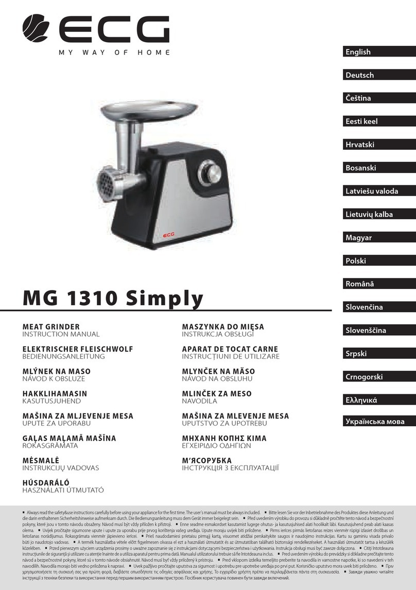 ECG MG 1310 Simply instruction manual
