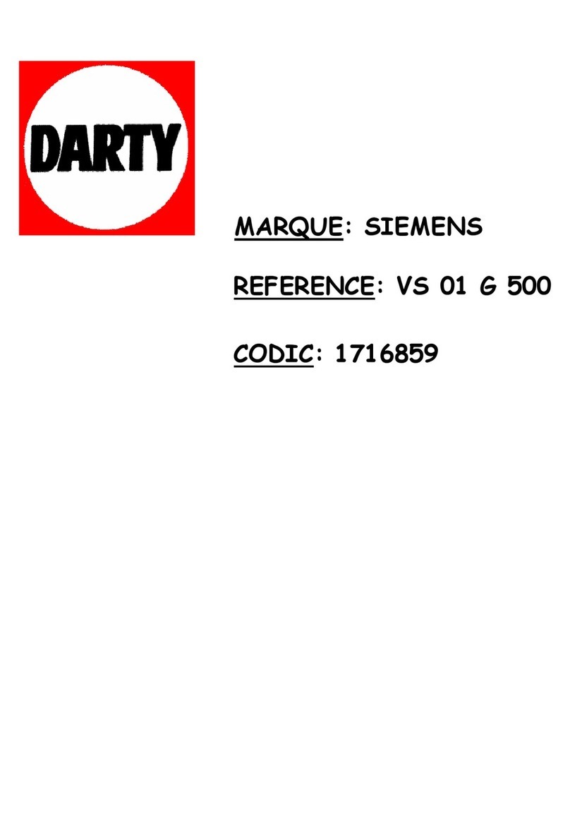 Siemens VS 01 G 500 Instructions for use
