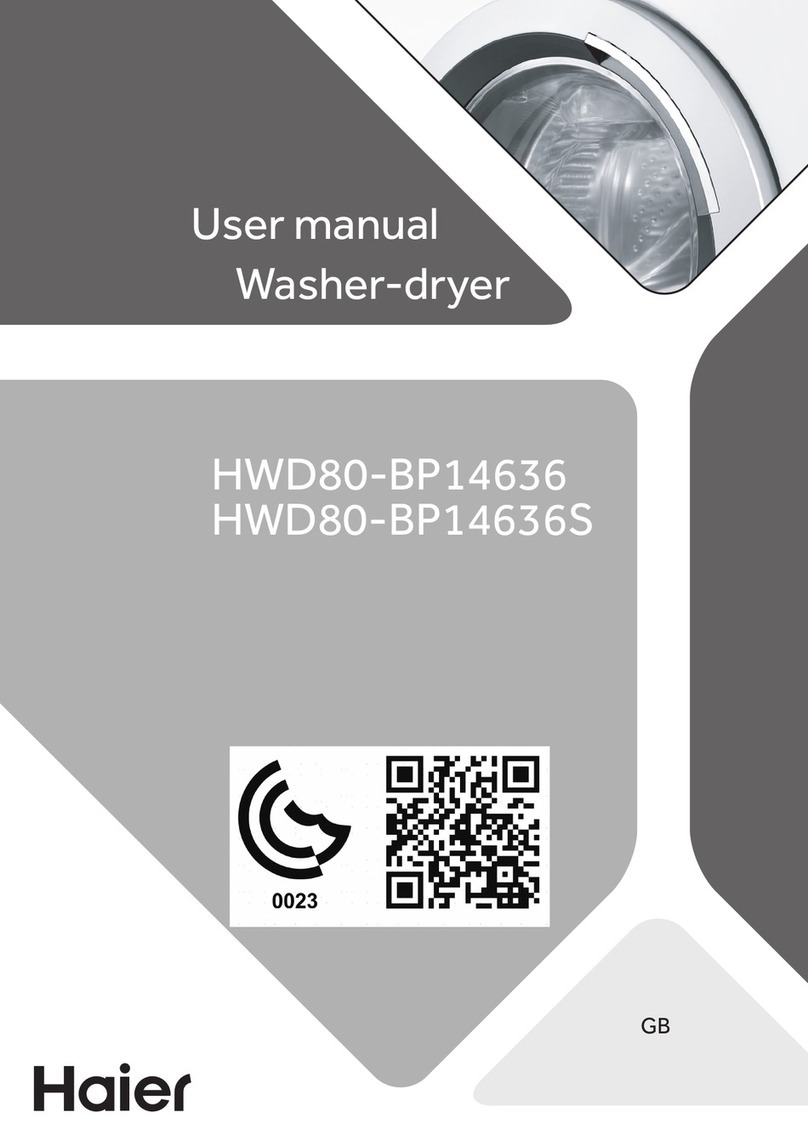 Haier HWD80-BP14636 User manual Haier HWD80-BP14636 User manual