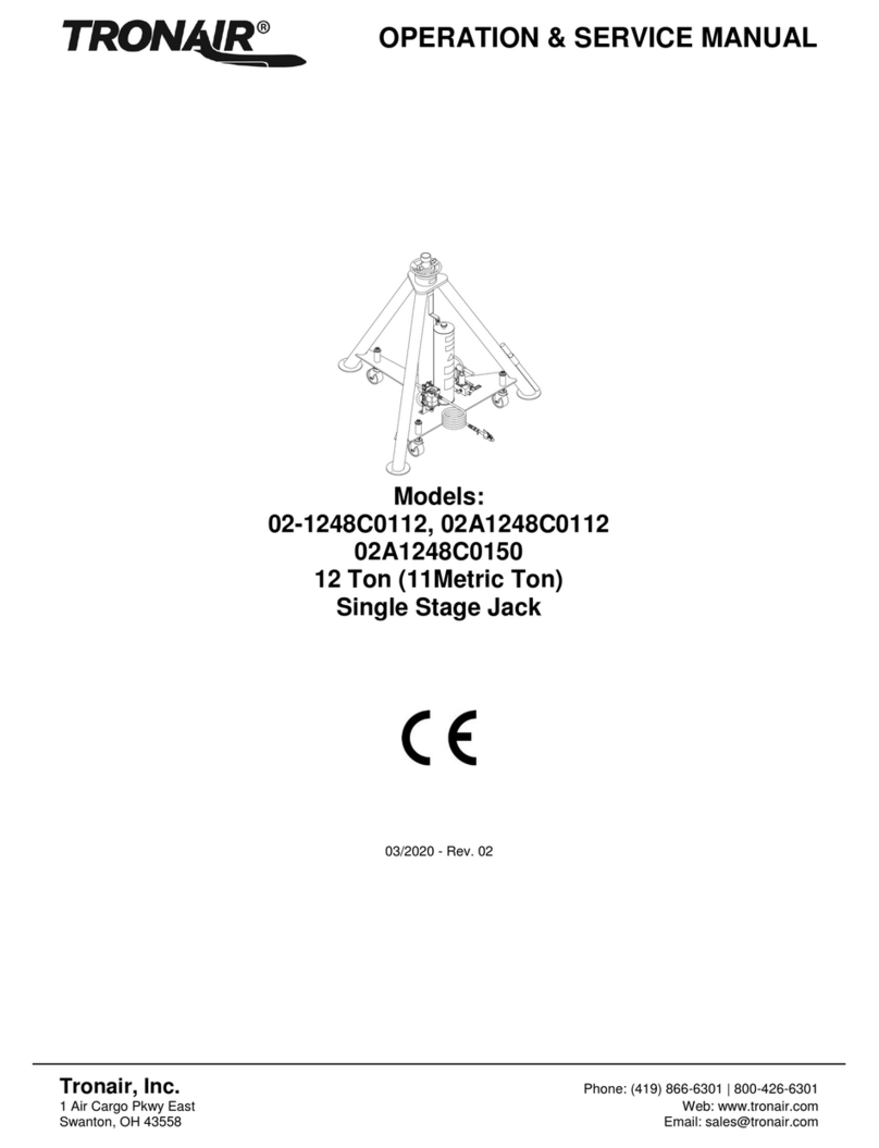 Tronair 02-1248C0112 Installation and operating instructions