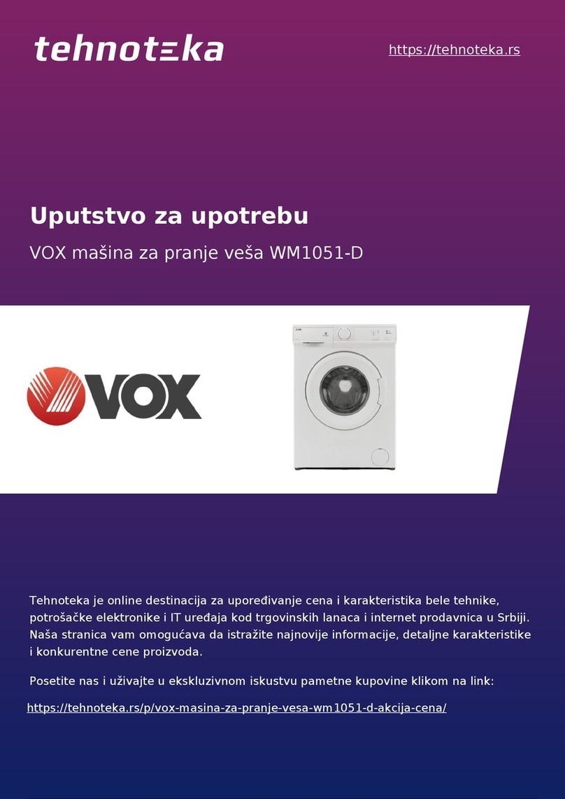 VOX electronics WM1051-D operating instructions