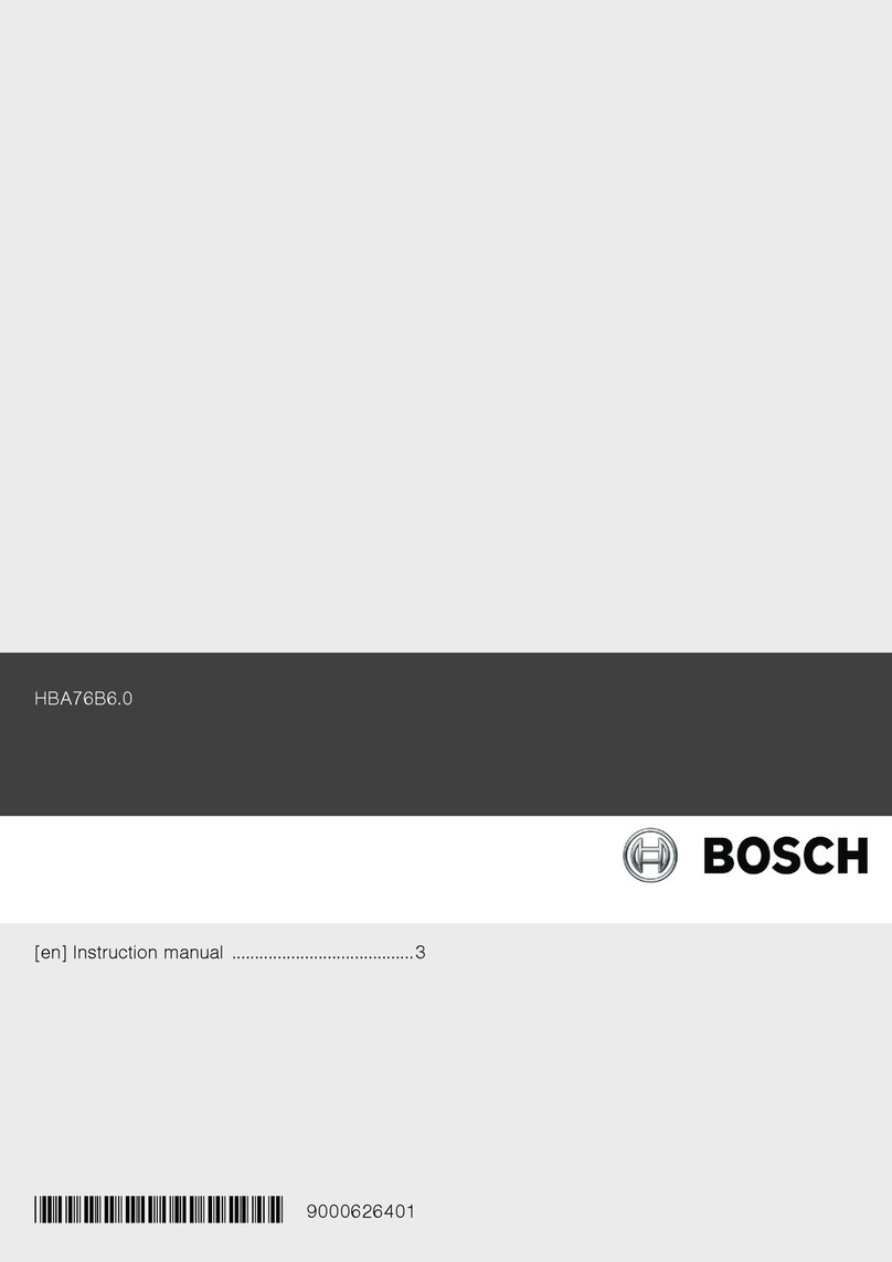 Bosch HBA76B6 0 Series User manual