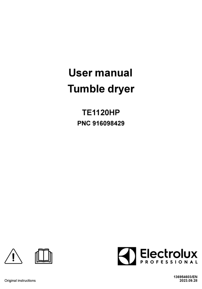 Electrolux Professional TE1120HP user manual