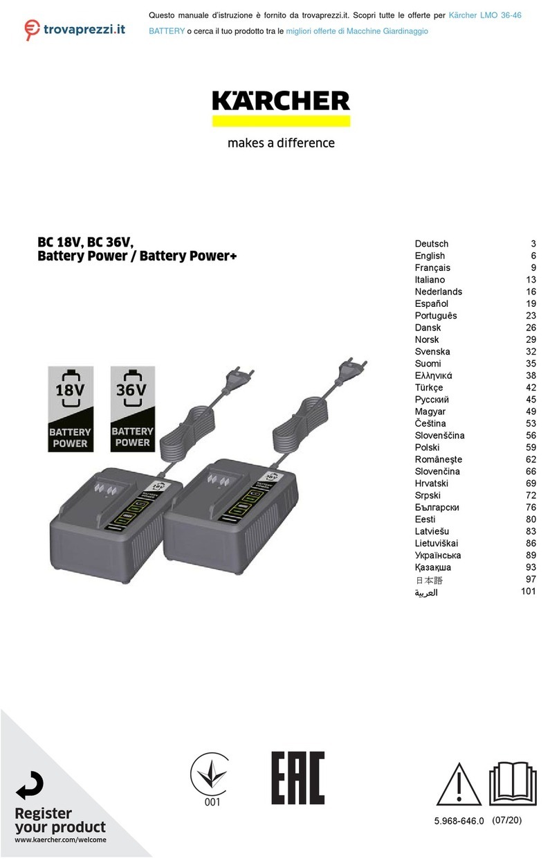 Kärcher BC 18 V User manual