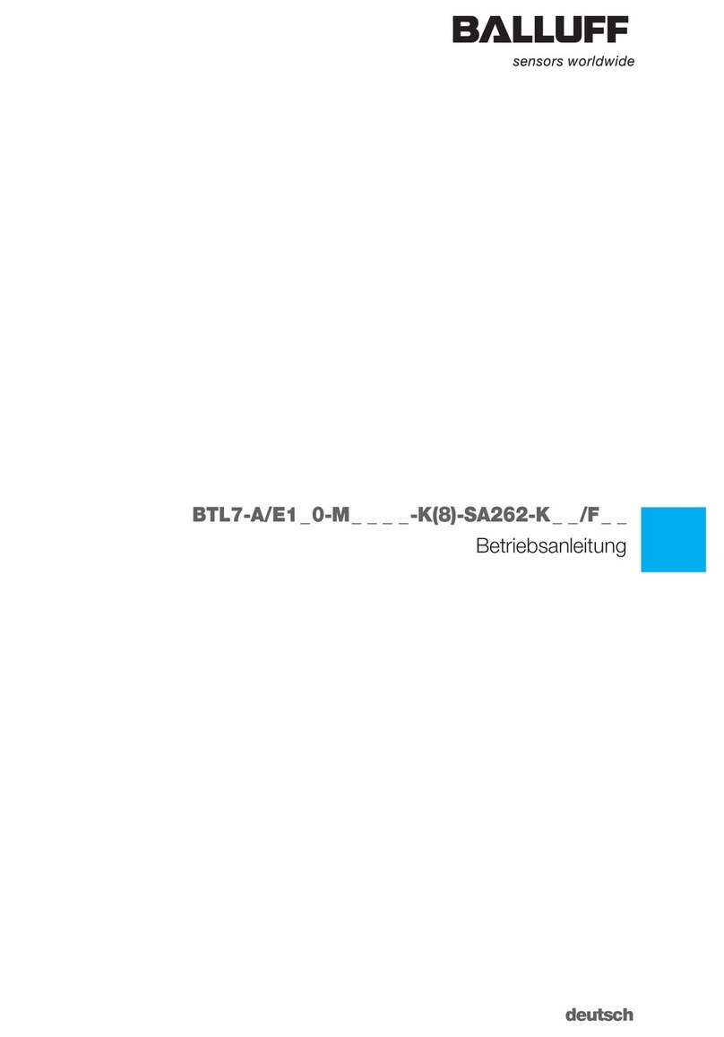 Balluff MICROPULSE BTL7-A/E1 0-M Series User manual