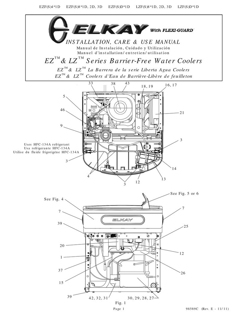 Elkay LZ Series'EZF4 1D Series Installation manual