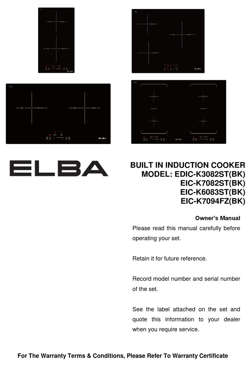 Elba EDIC-K3082ST(BK) User manual