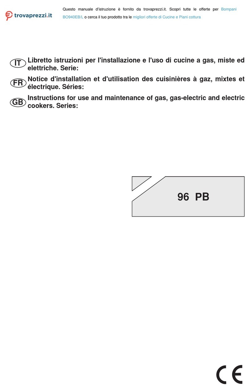 Bompani BO940EB/L Instructions for use and maintenance