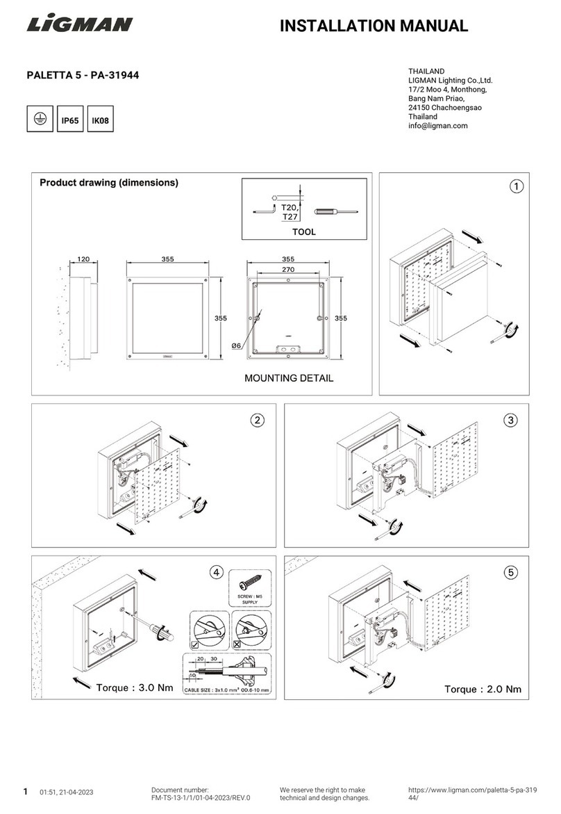 LIGMAN PA-31944 installation manual
