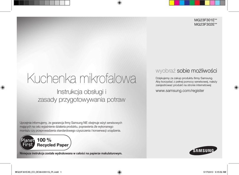 Samsung MG23F301E Series Owner's instructions & cooking guide