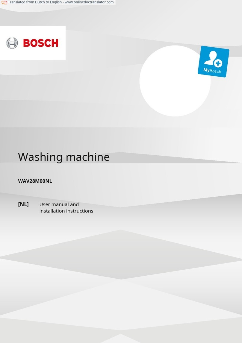 Bosch WAV28M00NL User manual
