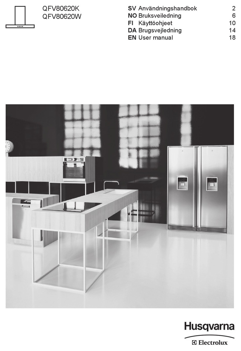 Husqvarna Electrolux QFV80620K user manual