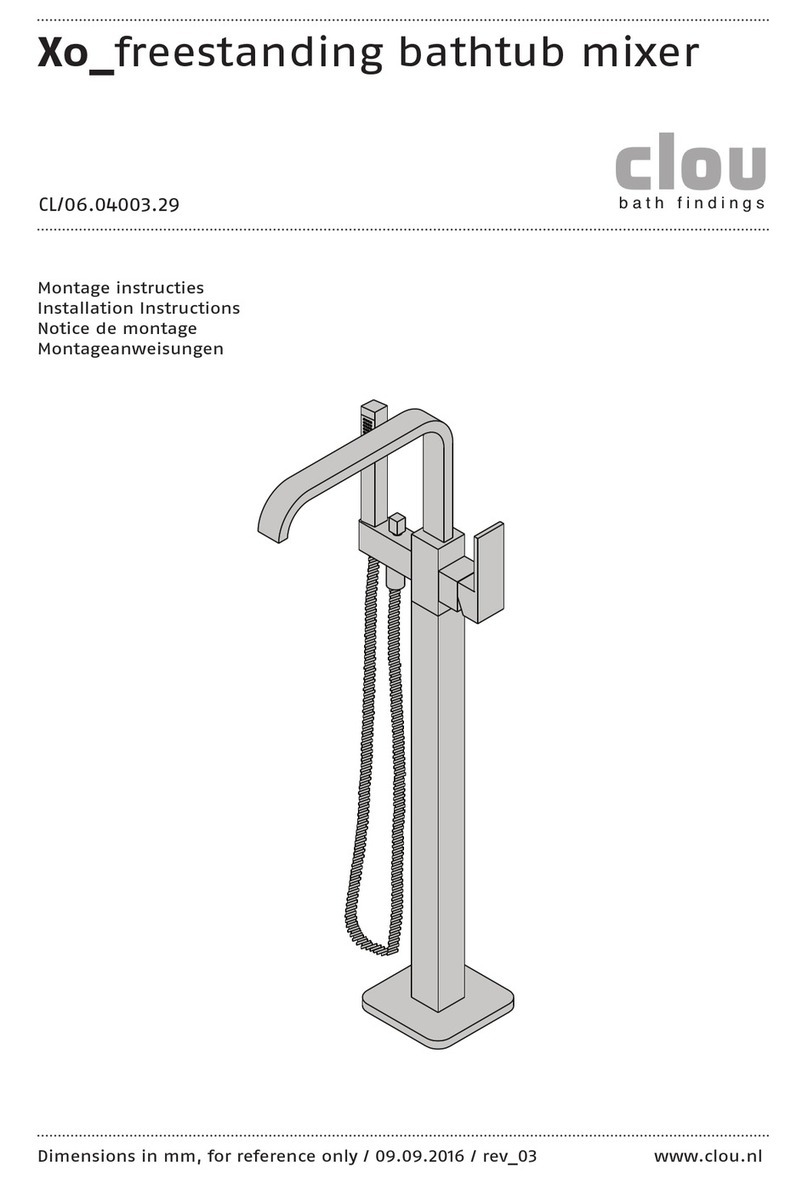 Clou Xo CL/06.04003.29 installation instructions Clou Xo CL/06.04003.29 installation instructions
