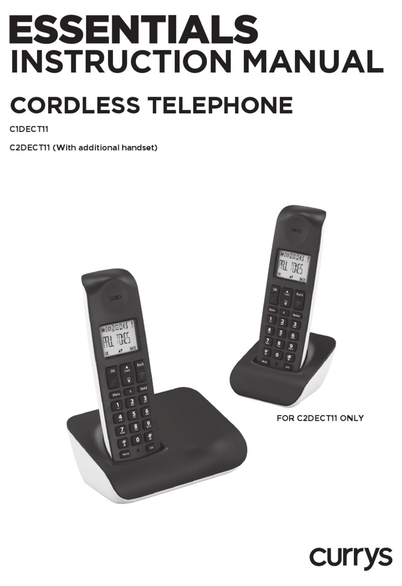 Currys ESSENTIALS C1DECT11 instruction manual