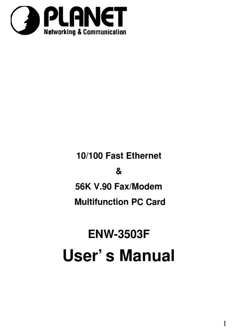 Planet ENW-3503F User manual