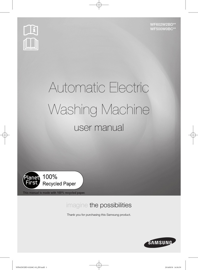 Samsung WF602W2BD Series User manual Samsung WF602W2BD Series User manual