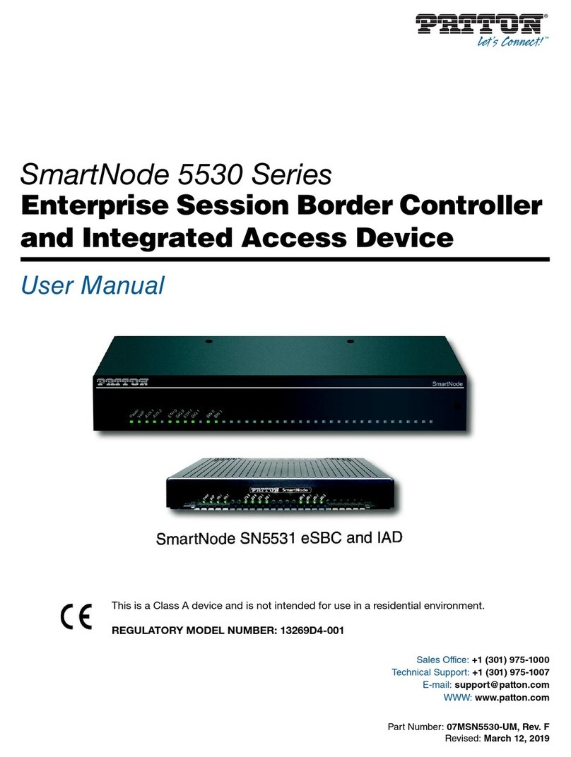 Patton SmartNode 5530 Series user manual