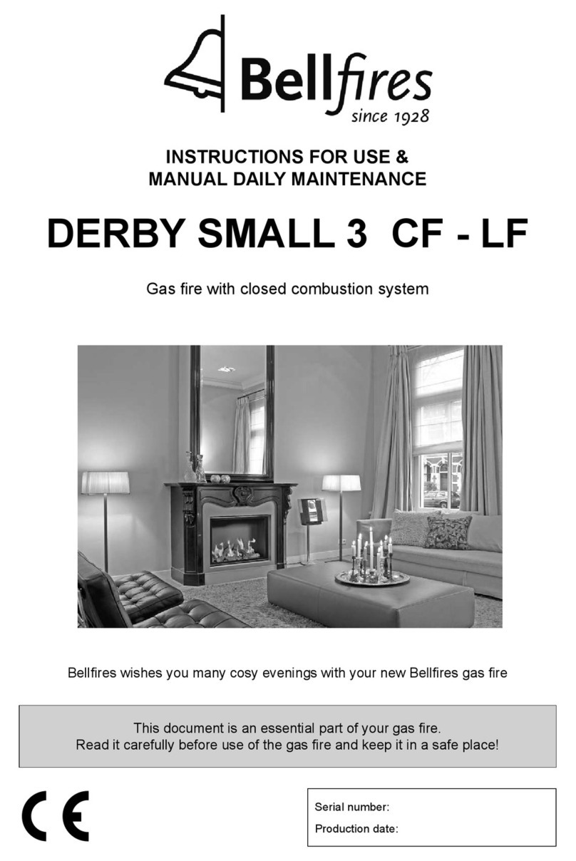 Bellfires DERBY SMALL 3 LF Instructions for use & manual daily maintenance