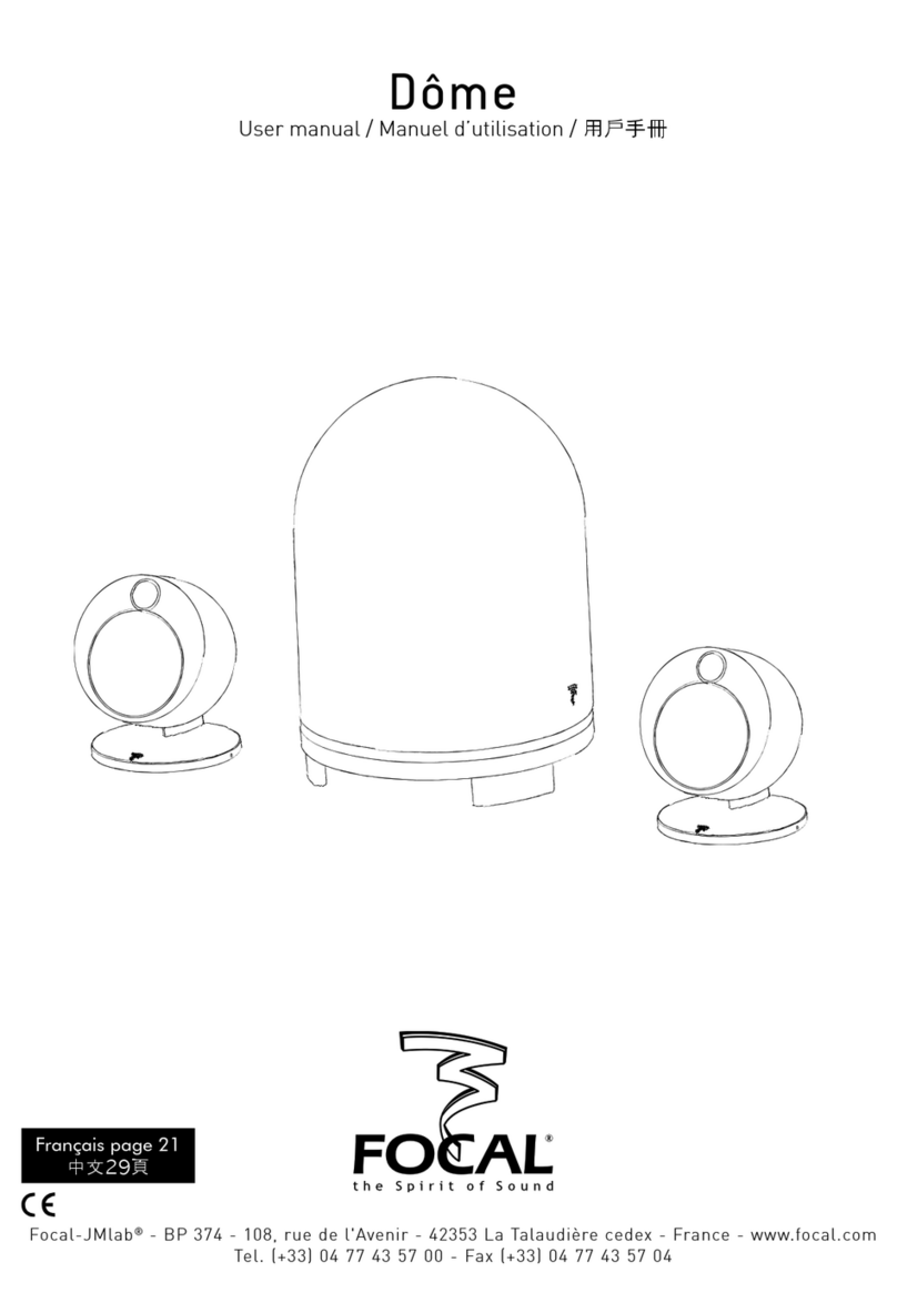 Focal Dome JMlab BP 374 user manual
