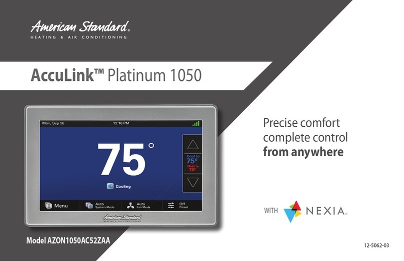 American Standard AZON1050AC52ZAA user guide
