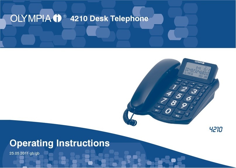 Olympia 4210 operating instructions