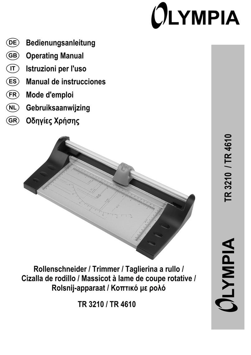 Olympia TR 4610 operating manual