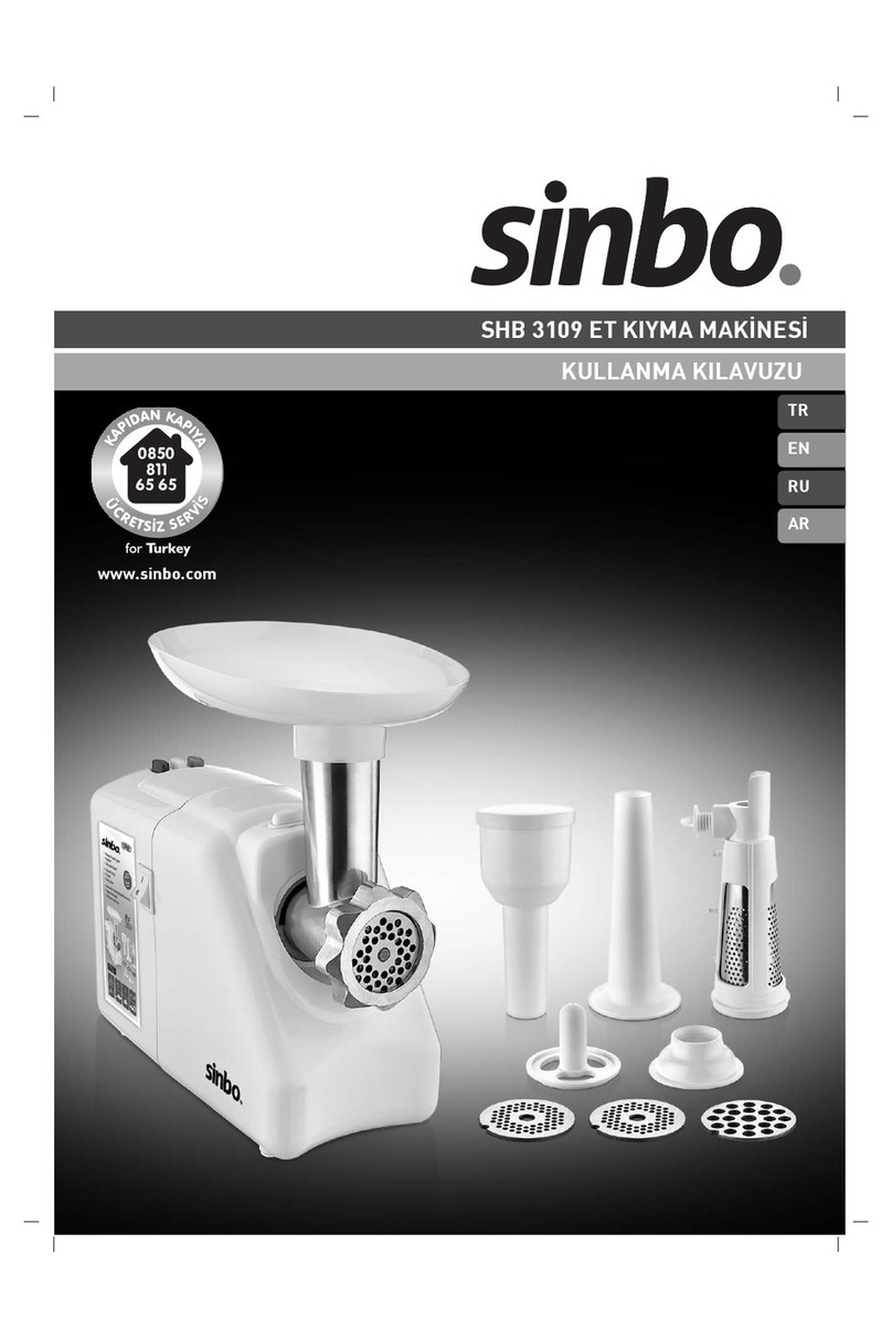 Sinbo SHB 3109 Instructions for use