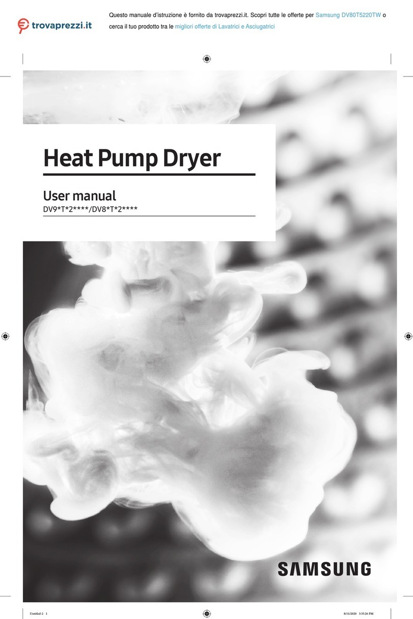 Samsung DV8 T5 Series User manual