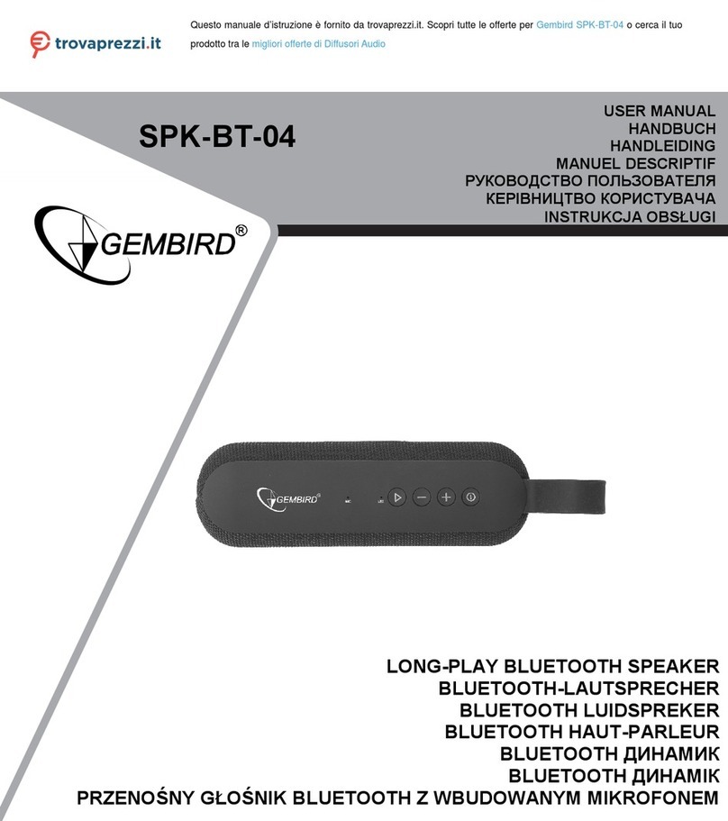 Gembird SPK-BT-04 user manual