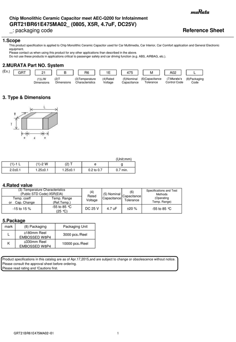 Murata GRT21BR61E475MA02 Series User manual Murata GRT21BR61E475MA02 Series User manual