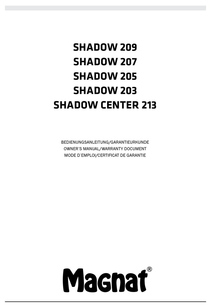 Magnat Audio SHADOW 209 owner's manual