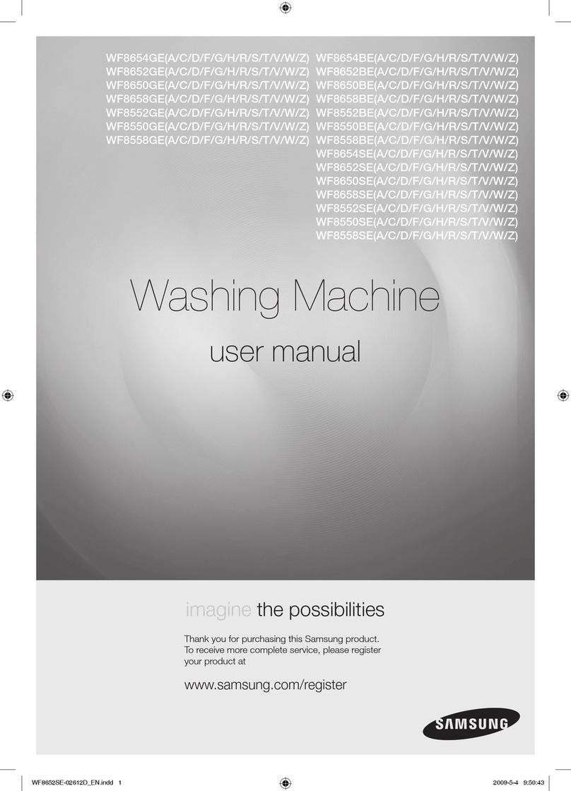 Samsung WF8654GE user manual Samsung WF8654GE user manual