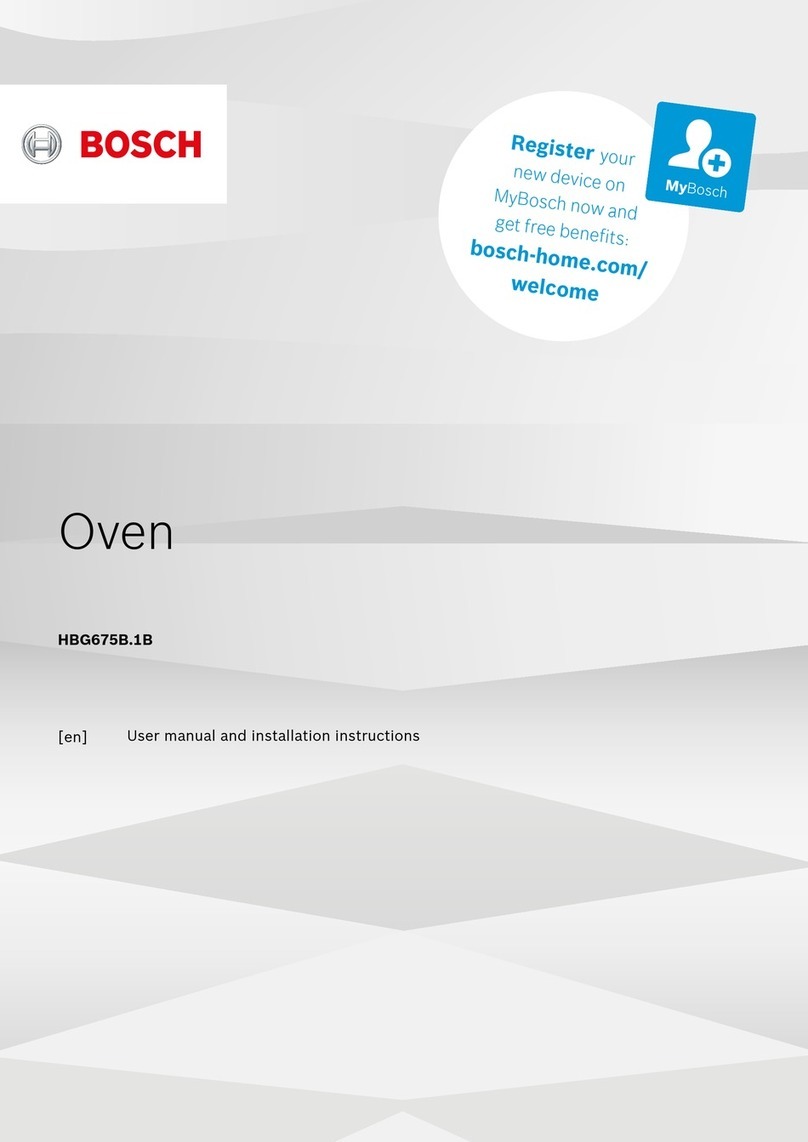 Bosch HBG675B 1B Series User manual