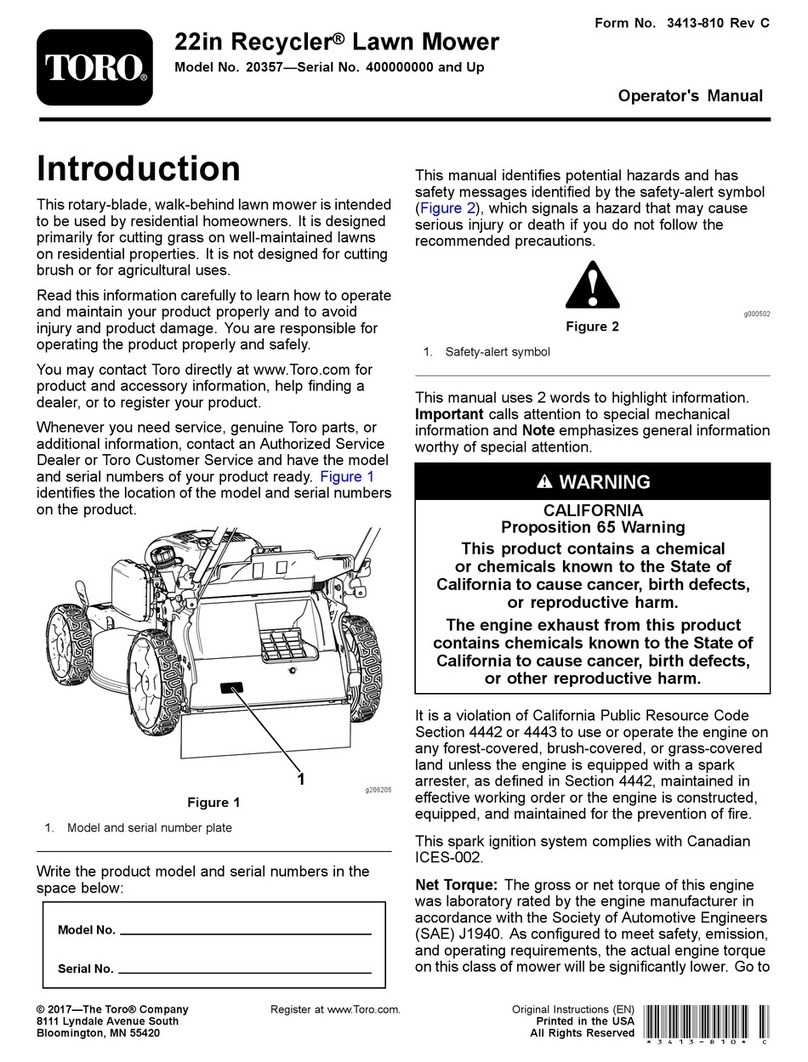 Toro Recycler 20357 User manual Toro Recycler 20357 User manual