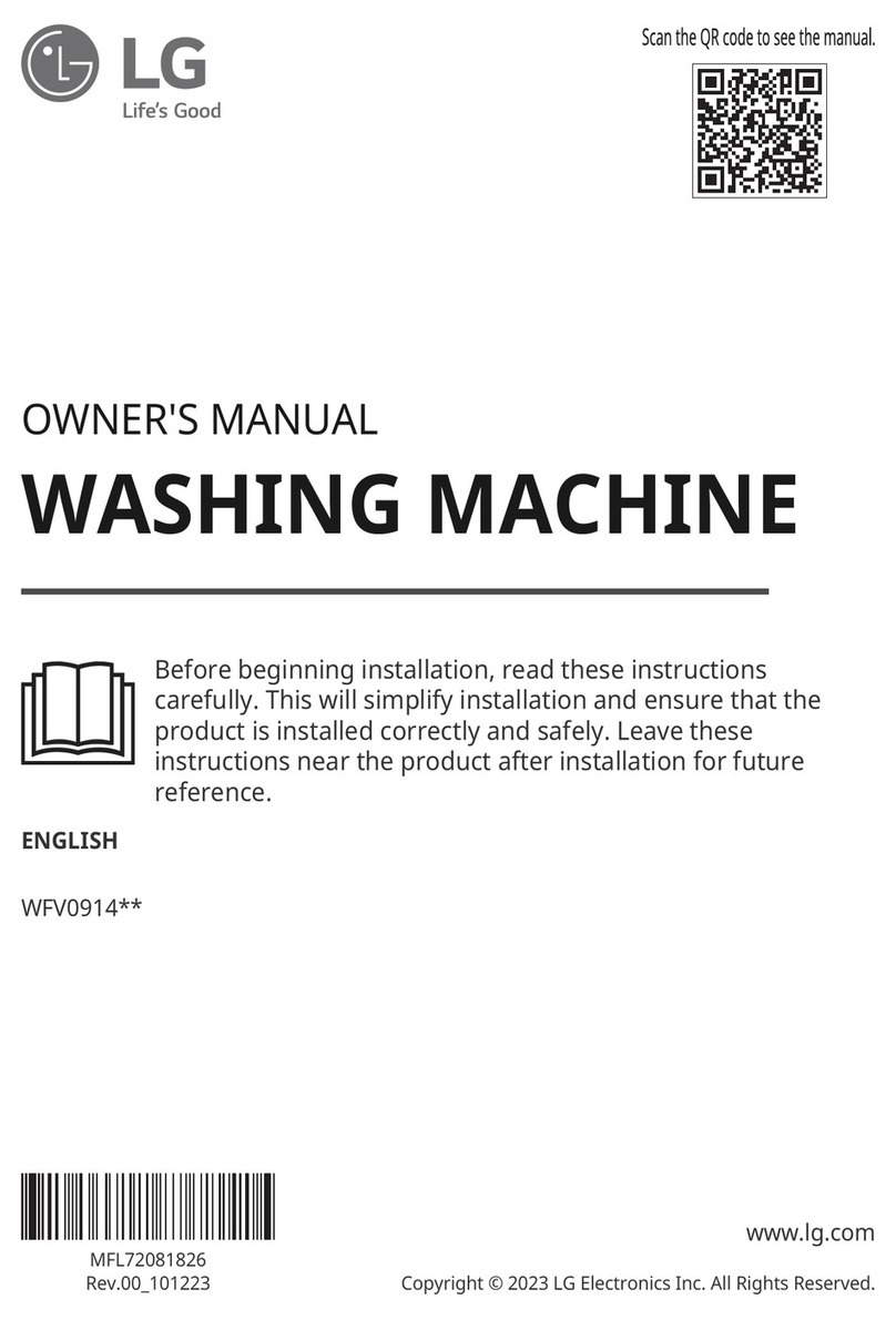 LG WFV0914 Series User manual