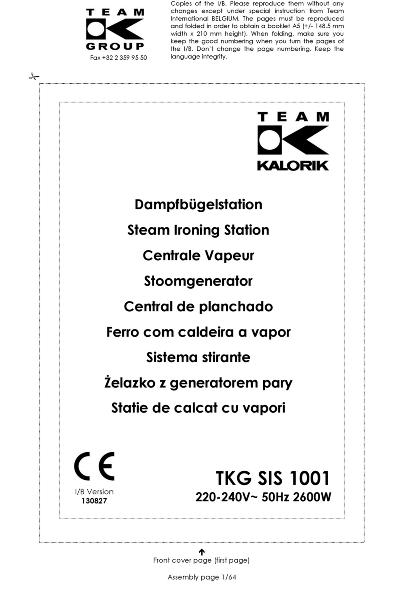 Team Kalorik TKG SIS 1001 user manual