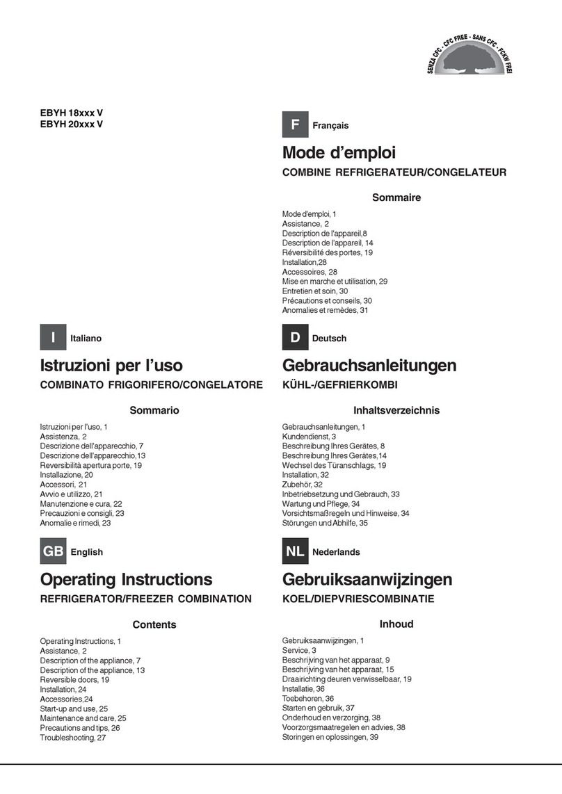 Hotpoint Ariston EBYH 20 V Series User manual