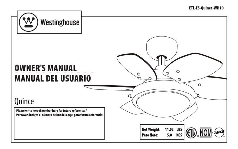 Westinghouse ETL-ES-Quince-WH10 owner's manual