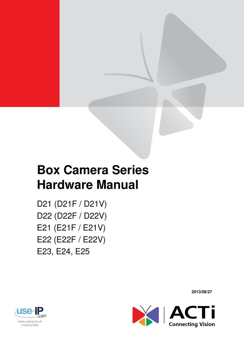 ACTi D21V User manual