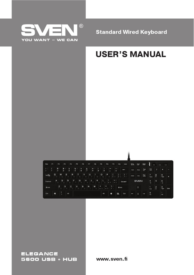 Sven ELEGANCE 5600 USB + HUB user manual