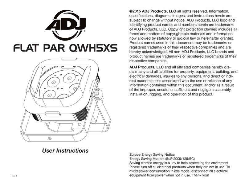 ADJ FLAT PAR QWH5XS User manual
