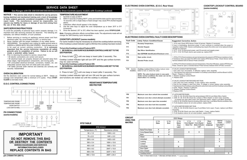 Frigidaire ES330 User guide