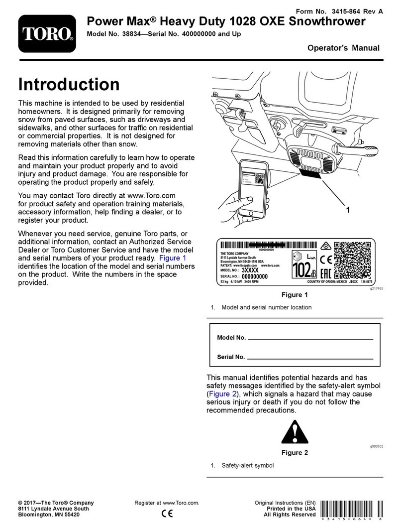 Toro Power Max Heavy Duty 1028 OXE Operator's manual