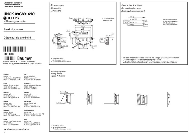 Baumer UNCK 09G8914/IO quick start guide