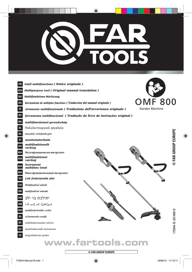 Far Tools OMF 800 Use and care manual