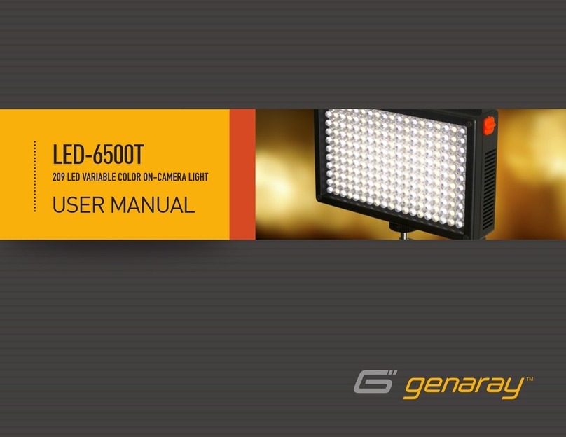 Genaray LED-6500T User manual Genaray LED-6500T User manual