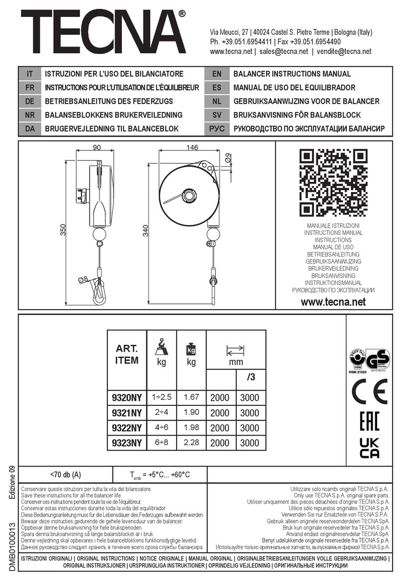 TECNA 9320NY User manual
