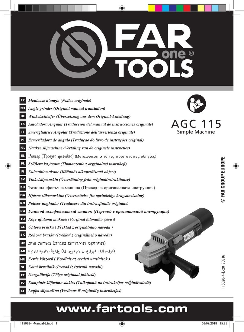 Far Tools AGC 115 Use and care manual
